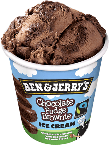 Ben And Jerry Fish Food (374x479), Png Download