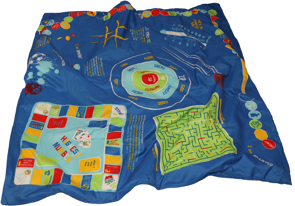 Boys Playtime Reversible Slumber Bag - Game (1000x713), Png Download