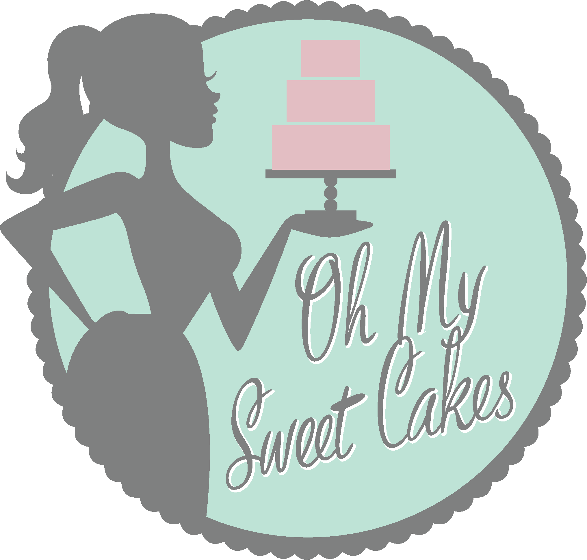 Oh My Sweet Cakes - Sweet Cake Logo Png (2032x1940), Png Download