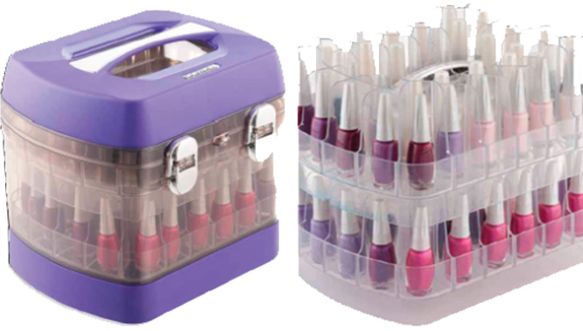 Dompel Organizador Smaltbag Roxo 68 Esmaltes Ref 995 - Nail Polish Organizer Dompel Fits 68 Nail Polishers (1200x1200), Png Download