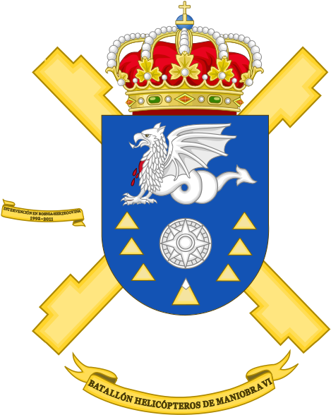 Maneuver Helicopter Battalion Vi, Spanish Army - Coat Of Arms For Alexander (474x600), Png Download