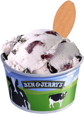 Ben And Jerry's Non Dairy Cherry Garcia (374x393), Png Download