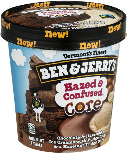 Ben & Jerry's® Hazed & Confused Core Ice Cream Chocolate - Ben And Jerry's Stark Raving Hazelnuts (600x600), Png Download