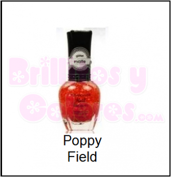 Esmalte Kleancolor 15ml - Kleancolor Glitter Matte Nail Lacquer - Poppy Field (340x510), Png Download