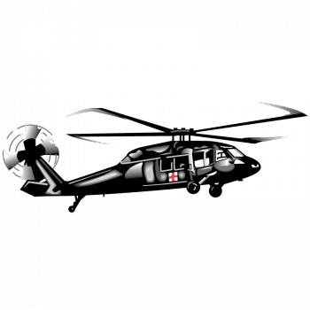 Army Helicopter Clipart Uh60 - Uh 60 Medevac Png (350x350), Png Download