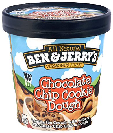 Ben & Jerry's - Chocolate Chip Cookie Dough Ben And Jerry (500x500), Png Download