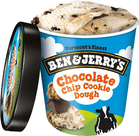 Ben & Jerry's Ice Cream - Ben And Jerry's Chocolate Chip Cookie Dough (480x480), Png Download