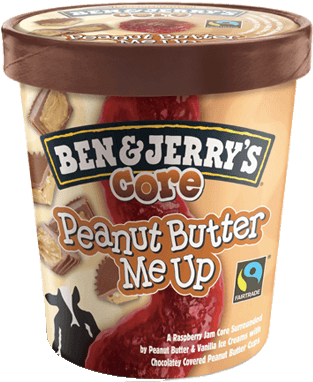 Peanut Butter Me Up Detail - Peanut Butter Me Up Ice Cream (366x415), Png Download