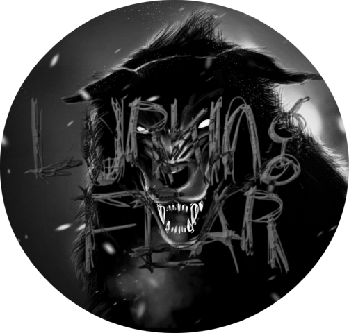 Werewolf Dark Fofrest Black Wolf Paint Snow - Black Wallpaper Gost (502x480), Png Download