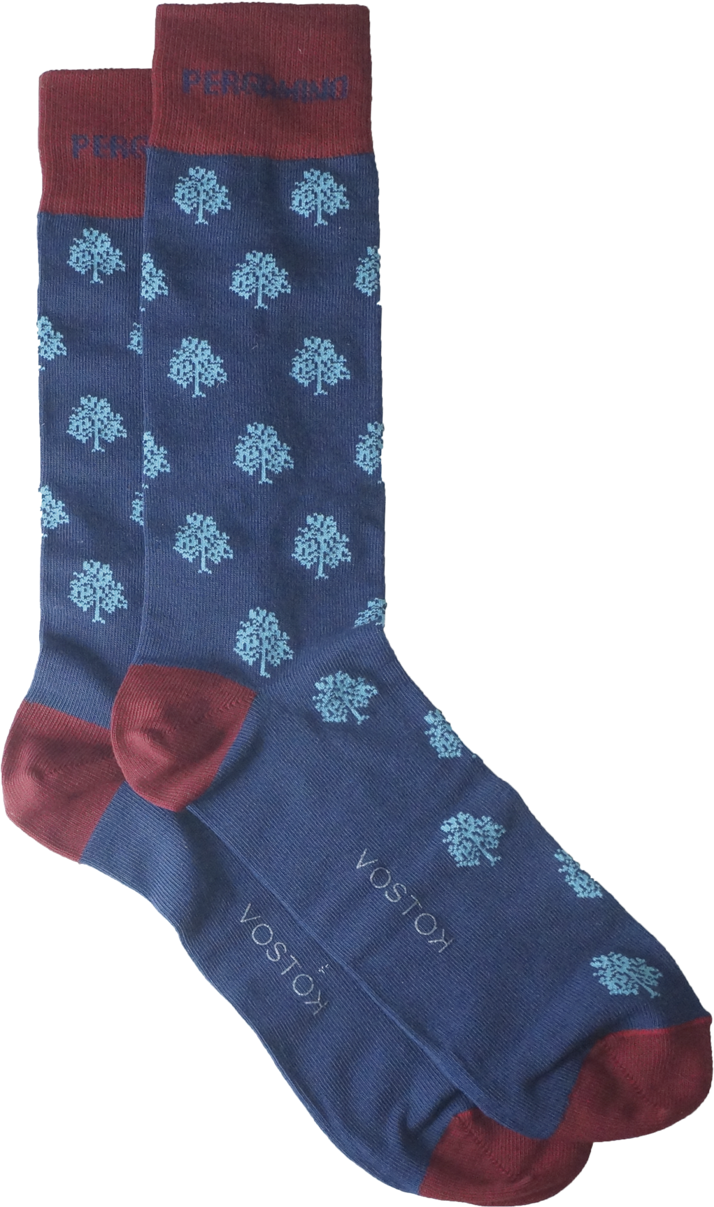 Pergamino Socks, Trees Design - Parchment (2000x2000), Png Download