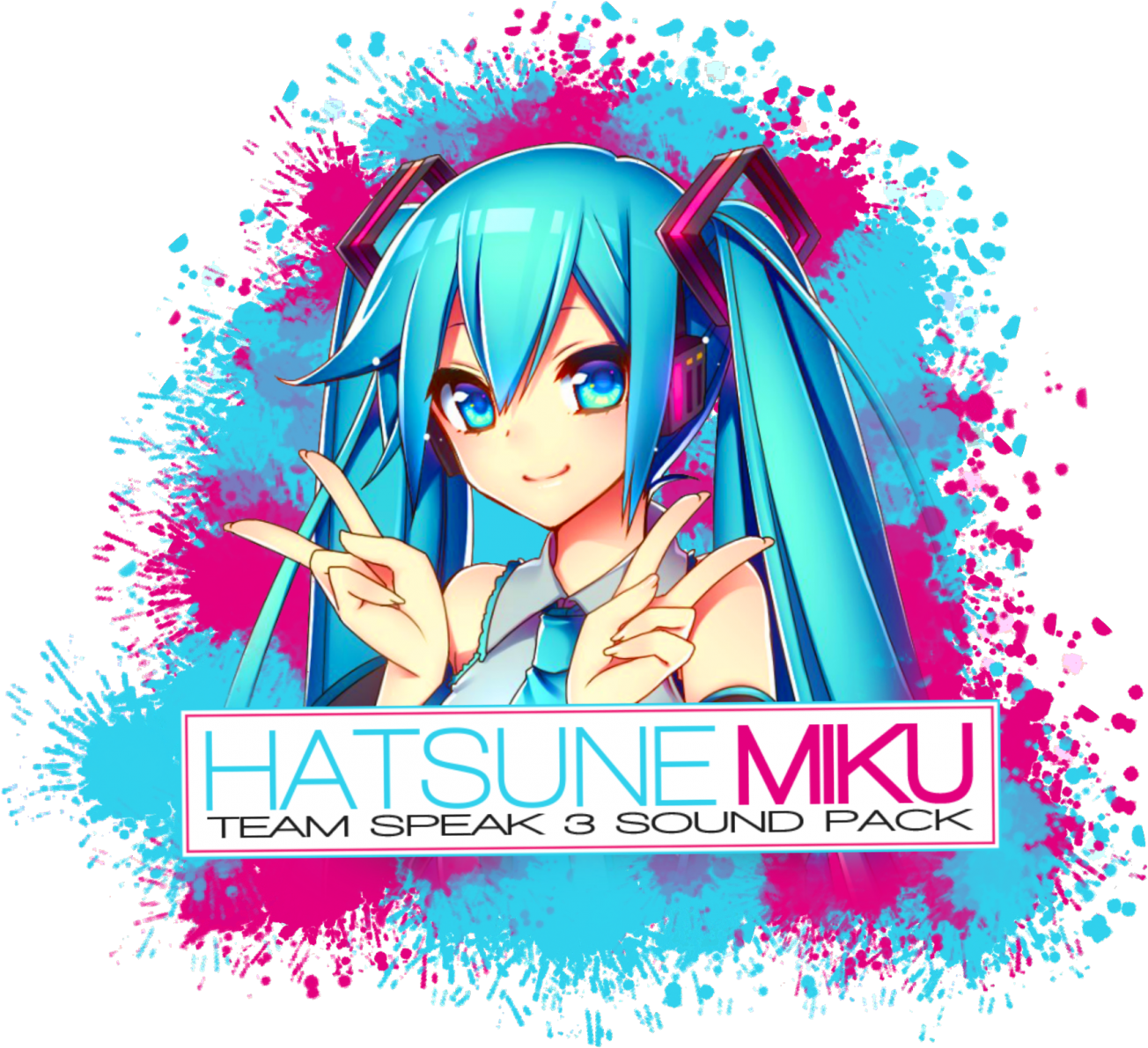 Hatsune Miku Ts3 Teamspeak 3 Soundpack - Hatsune Miku (1368x1200), Png Download