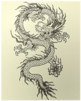 Chinese Dragon Vector (400x400), Png Download