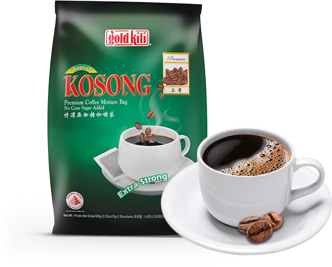 Kopi O Kosong Coffee Bag - Kopi O (650x522), Png Download