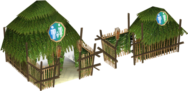 Beach Bathrooms - Beach (640x640), Png Download