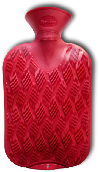 Fashy Hot Water Bottle Single Ribbed 2l - Glass Bottle (400x600), Png Download