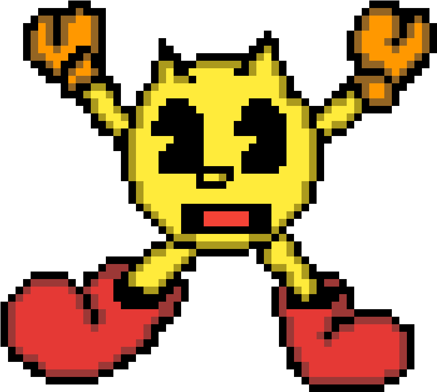 Pacman Death Sprite - Pac-man (1200x1200), Png Download