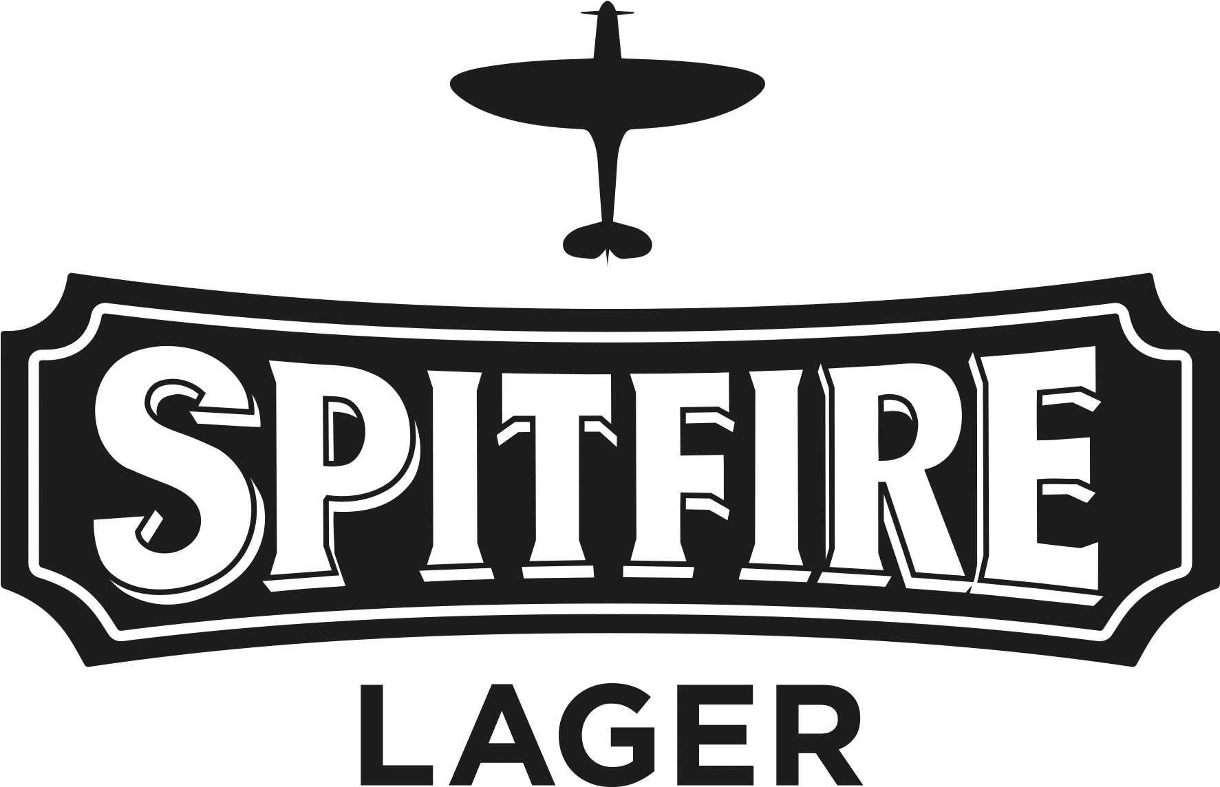Colour Logo Black Logo White Logo - Spitfire Lager Logo (2008x1535), Png Download