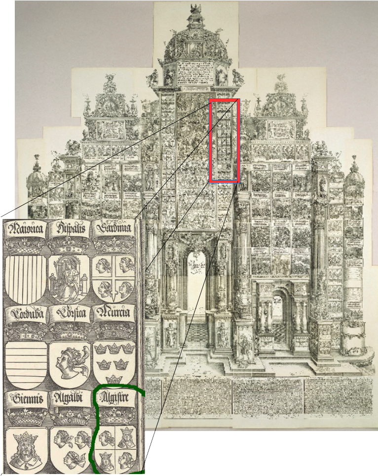 Arc Maximilian Complete Detail - Albrecht Dürer And Others, The Triumphal Arch, Woodcut (794x1123), Png Download