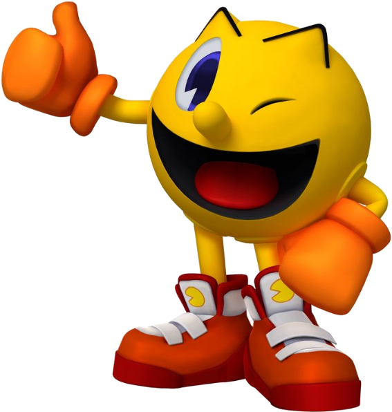 Pac-man Teh Gobbler - Super Smash Bros Pac Man (613x655), Png Download