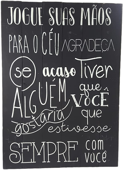 Placa Em Madeira Jogue Suas Mãos Para O Céu - Jogue Suas Mãos Para O Céu (700x701), Png Download