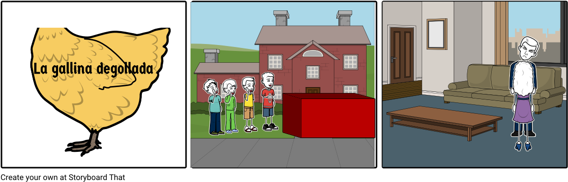 La Gallina Degollada Parte - Storyboard (1164x385), Png Download