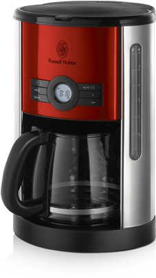 Russell Hobbs Ie Metallic Red Heritage Coffee Maker - Russell Hobbs Coffee Maker Review (348x410), Png Download
