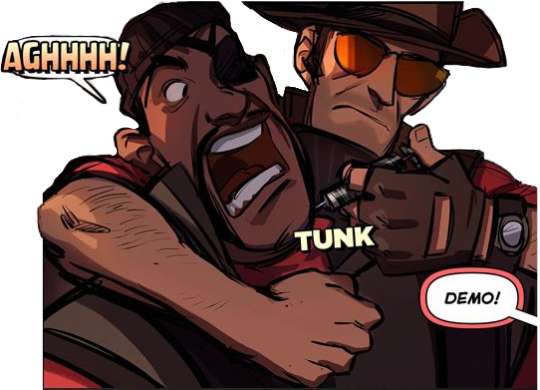 Transparent Sniper And Demoman Tunk Edit, With And - Demoman X Sniper (540x390), Png Download