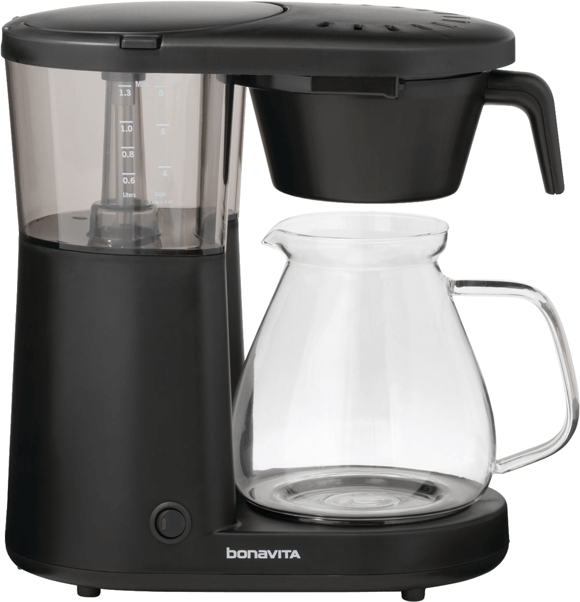 Bonavita Metropolitan One-touch Coffee Maker - Bonavita Bv1901pw Coffee Brewer, Black (1200x1200), Png Download