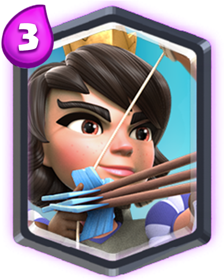 Princess Cartas Legendarias De Clash Royale Full Size Png Download Seekpng