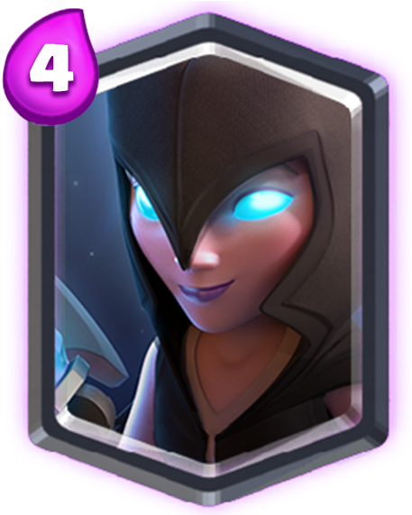 Night Witch - Clash Royale Dark Witch (480x570), Png Download