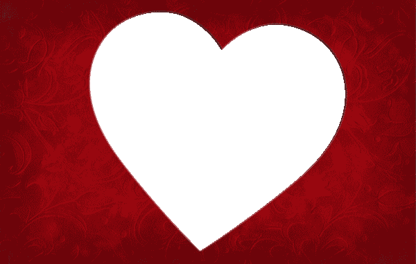 Big Heart Template - Heart Cut Out Transparent (600x381), Png Download