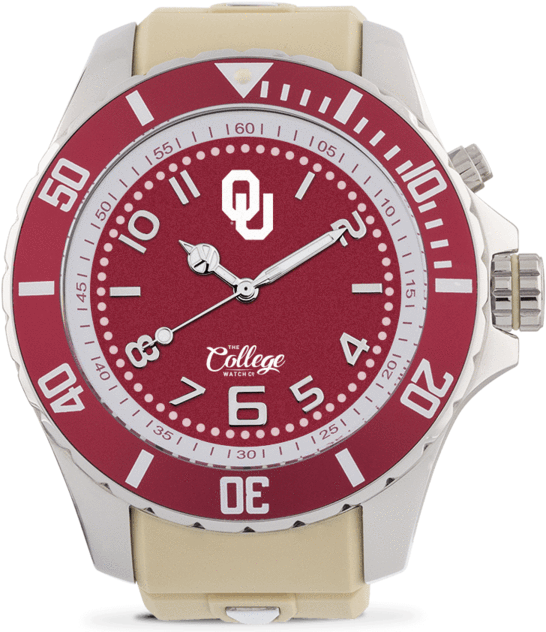 Oklahoma Sooners Watch - Rolex Submariner (600x638), Png Download