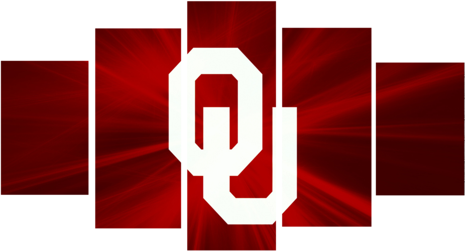 Hd Printed Oklahoma Sooner Logo 5 Pieces Canvas - Led Zepplin Logo Png (1024x641), Png Download