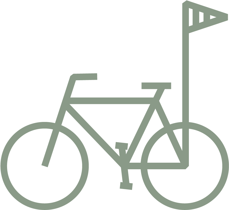 Enjoy The Bike Lane In The Green Around The Lake, And - Bike Symbol (1043x1043), Png Download