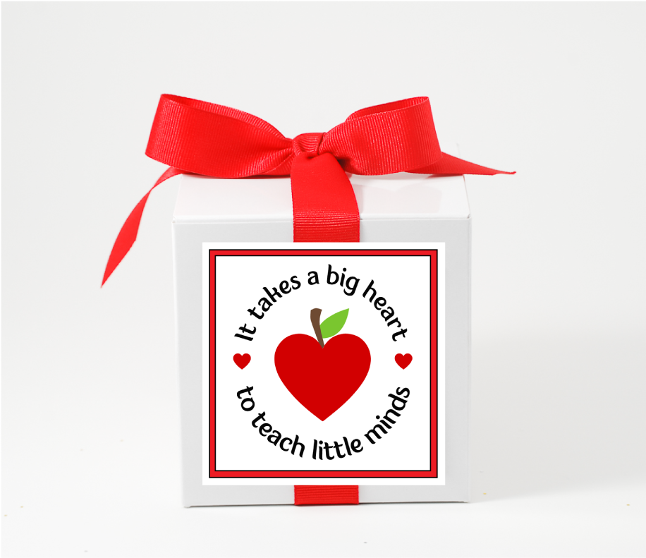 Big Heart Teacher Personalized Candle - Candle (960x960), Png Download