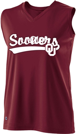 Oklahoma Sooners Girls Sleeveless Softball Jersey - Sports Jersey (400x450), Png Download