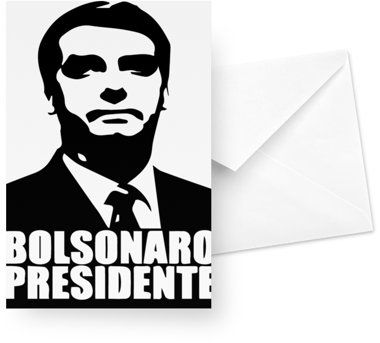 Cartão Bolsonaro Presidente De Gustavo Oliveirana - Camisa Do Brasil Bolsonaro (800x800), Png Download