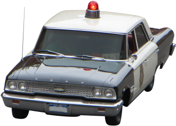 A Cropped Photo Of A Police Vehicle, Taken From An - Police Car (375x375), Png Download