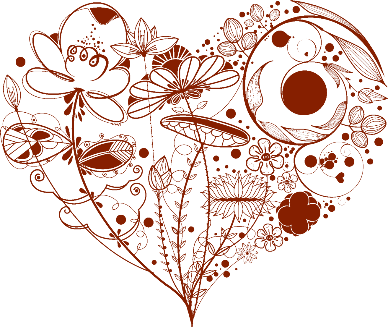 Close × - Black And White Vector Love (1337x1161), Png Download