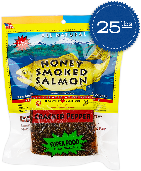 Cracked Pepper - Honey Smoked Salmon, Original (1200x1200), Png Download