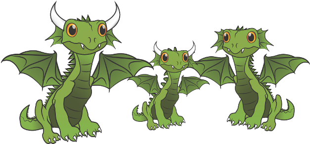 Physical Traits, Or Phenotypes, Are Determined By Genetic - Dragon Family (640x301), Png Download
