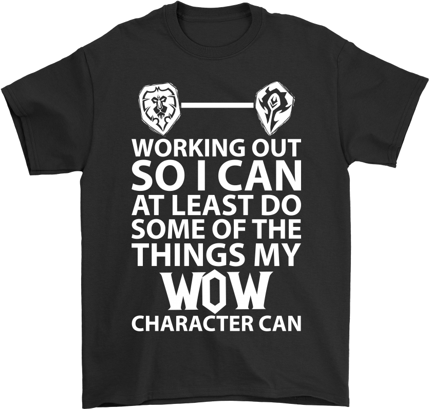 Working Out So I Can Do Things My Wow Character Can - Wonder Book T Shirts (1000x1000), Png Download
