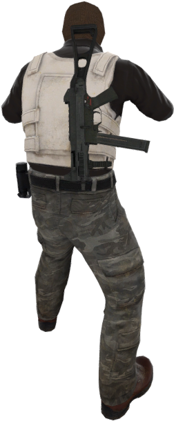 Image P Ump45 Holster T Csgo Png Counter Strike Wiki - Ump 45 Holster (267x622), Png Download