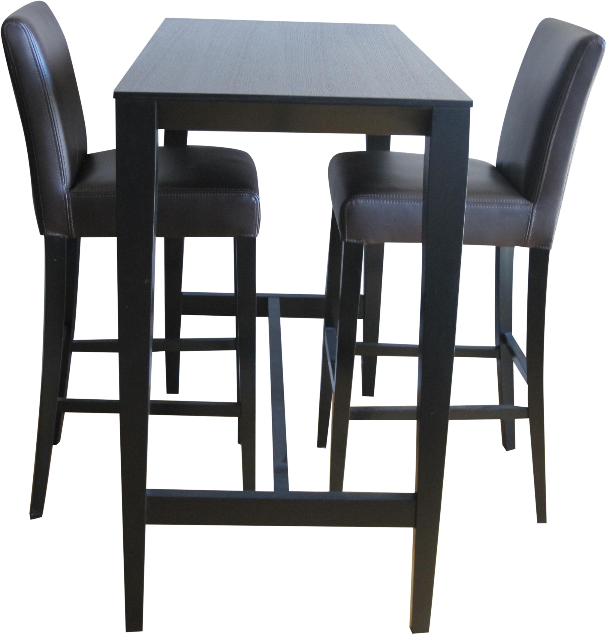 Crate & Barrel Triad High Bar Table & 2 Stools - Crate And Barrel High Table Set (2112x2817), Png Download