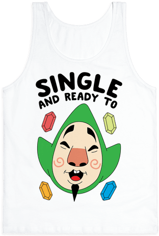 Single And Ready To Tingle Tank Top - Tingle Is Single And Ready To Mingle (484x484), Png Download