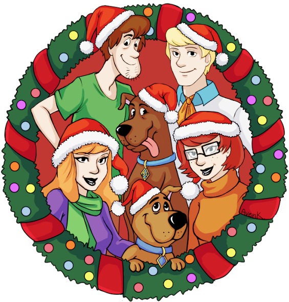 Scooby Doo Christmas (600x624), Png Download