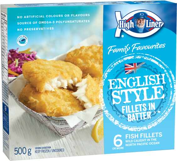 High Liner English Style Fish And Chips (600x600), Png Download