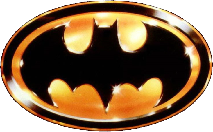 Batman 1989 Logo - Batman 1989 Logo Png (733x456), Png Download