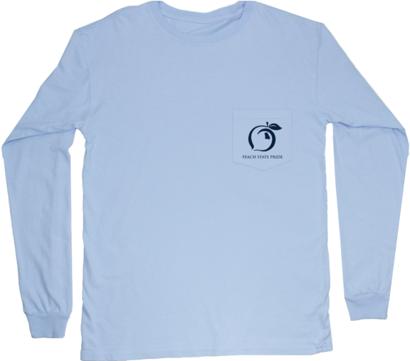 Peach State Pride 'shrimp & Grits' Long Sleeve - Long-sleeved T-shirt (600x507), Png Download