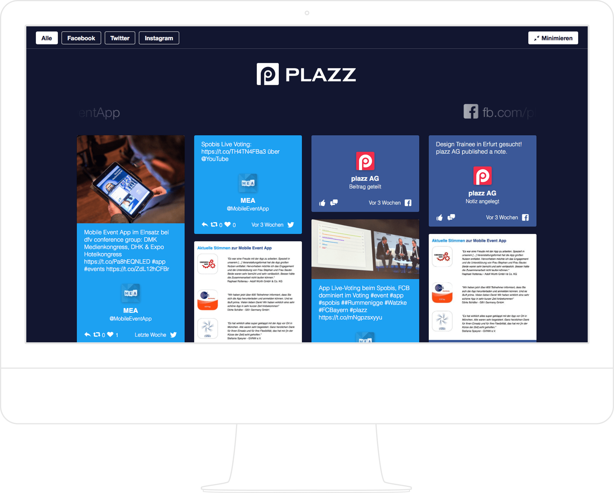 Social Wall* - Social Wall Mobile (2100x1685), Png Download